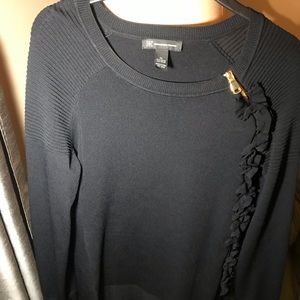 Sweater with side zipper